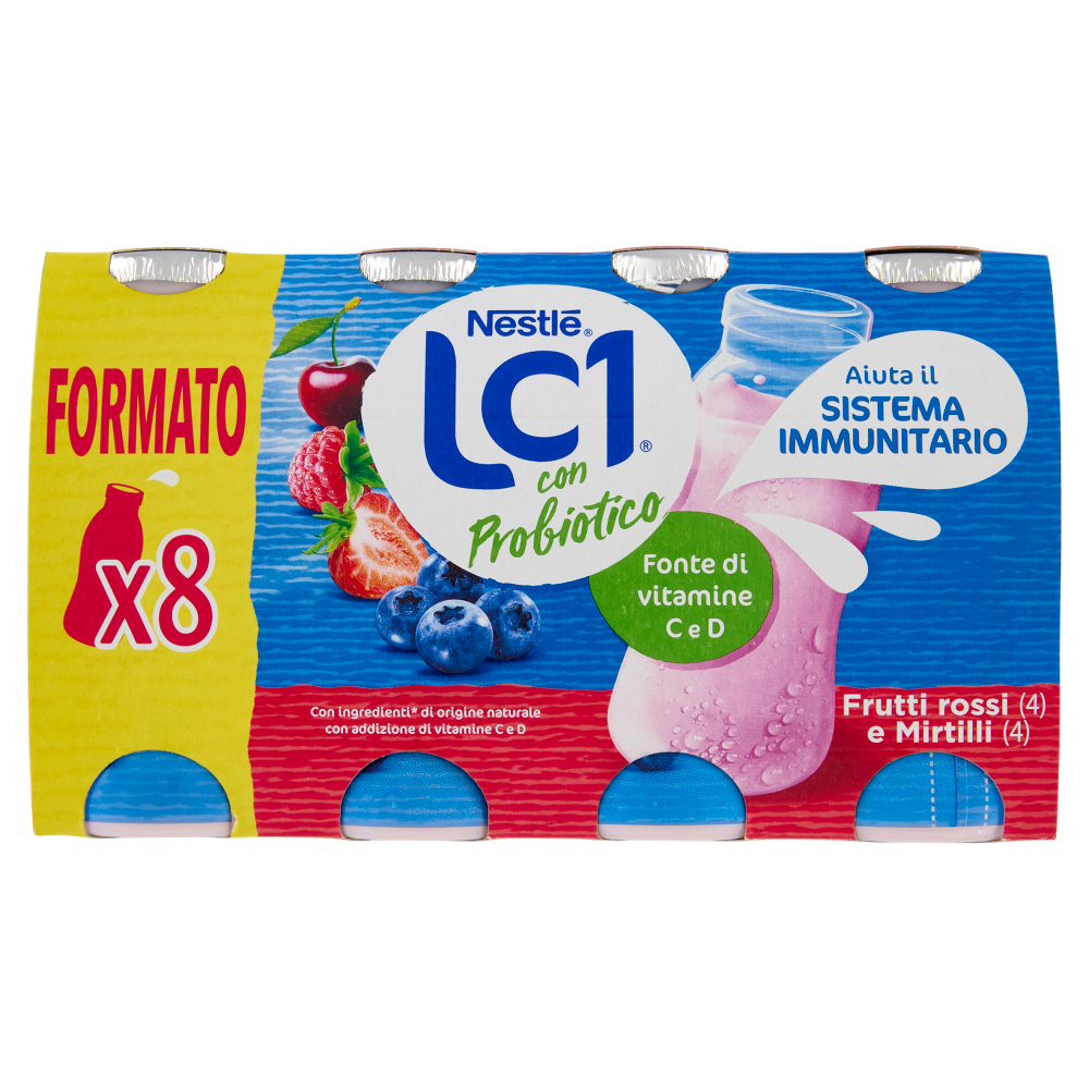 NESTLÉ LC1 con Probiotico Frutti rossi e Mirtilli 8x90g