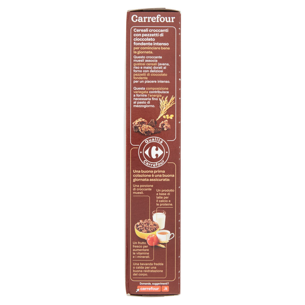 Carrefour Crunchy Muesli Intenso cioccolato fondente 375 g