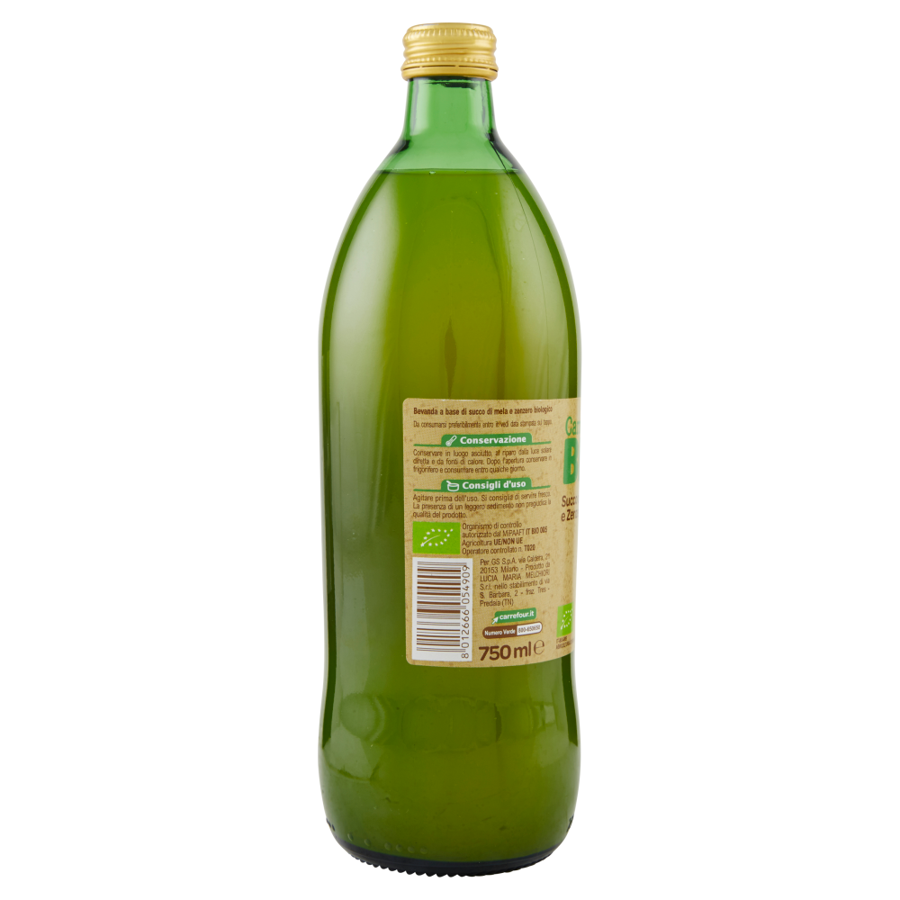Carrefour Bio Succo di Mela e Zenzero 750 ml