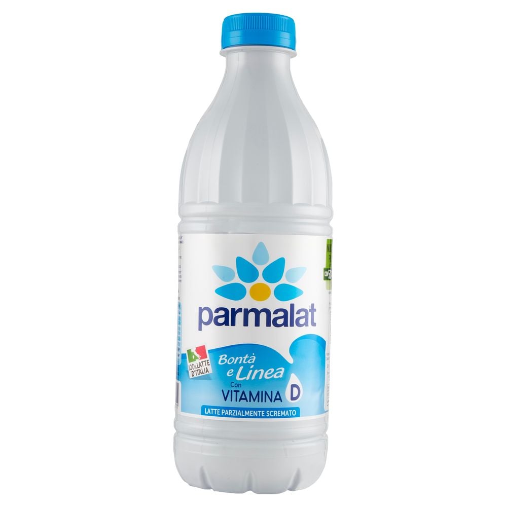 Parmalat Bonta e Linea Latte UHT Parzialmente Scremato 100% Italiano 1000 ml