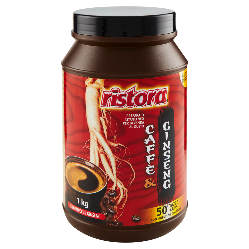 ristora Preparato Istantaneo per Bevanda al Gusto Caff&egrave; & Ginseng 1 kg