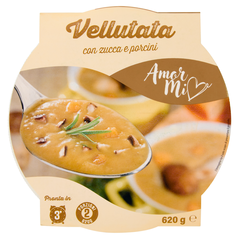 Amor mio Vellutata con zucca e porcini 620 g