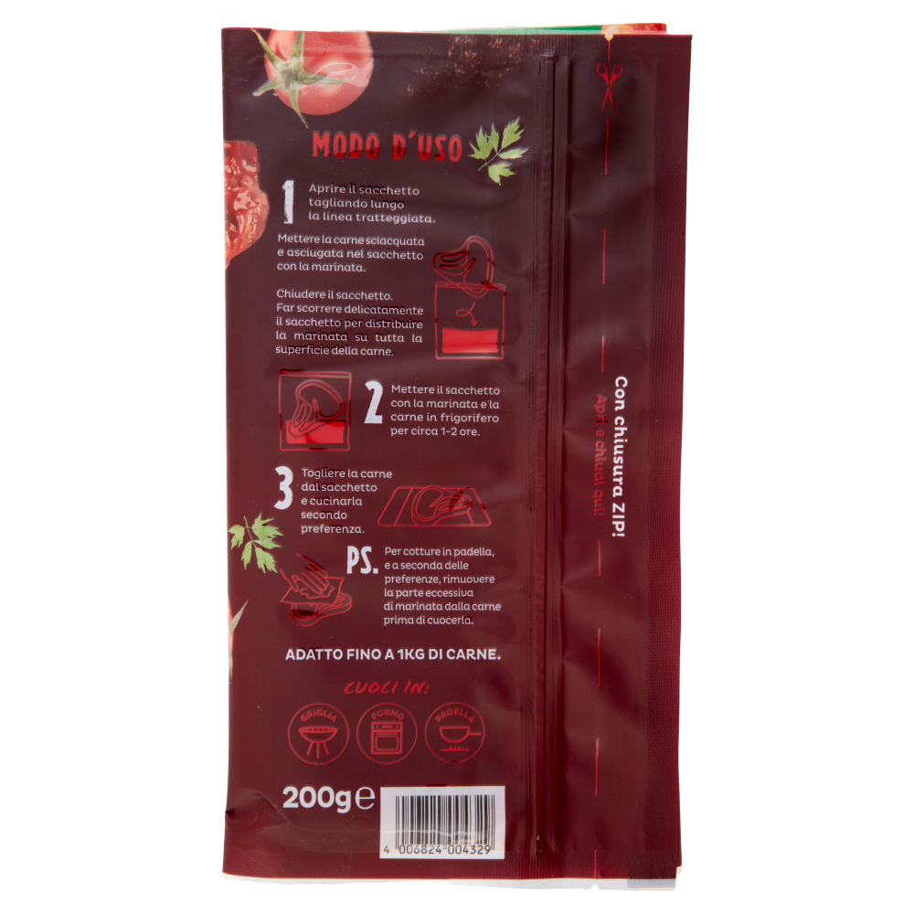 Develey Marinatura Classica con Pomodoro e Mix di Spezie 200 g