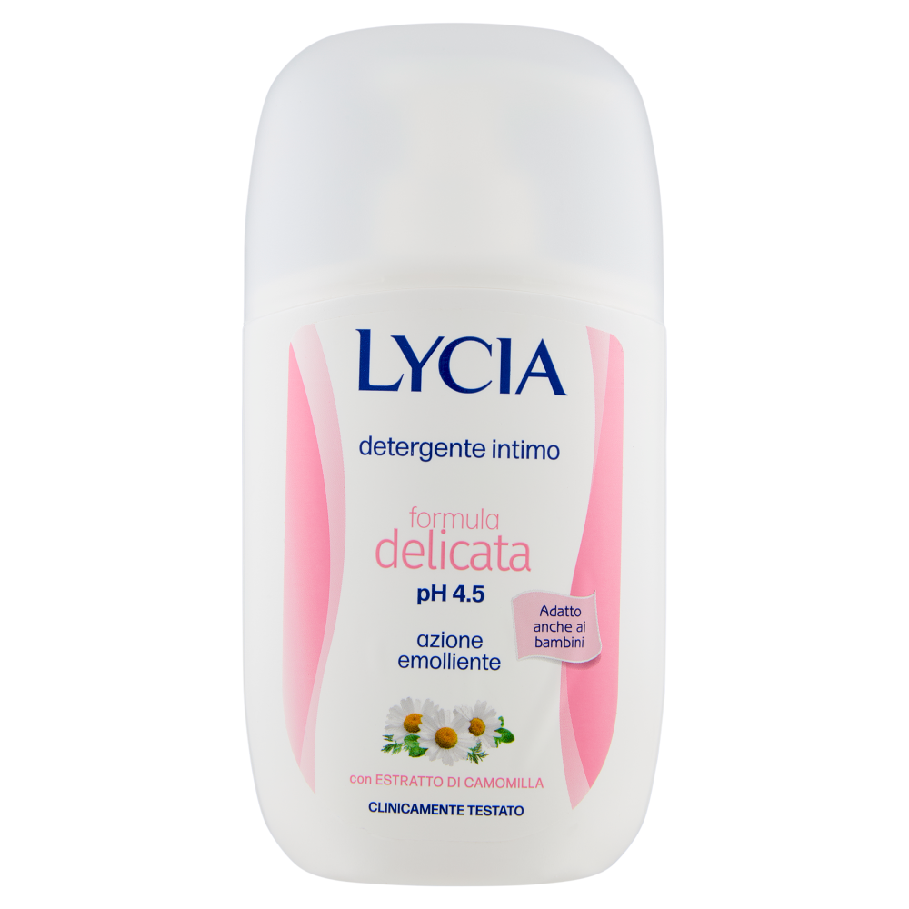 Lycia detergente intimo formula delicata pH 4.5 con Estratto di Camomilla 200 ml