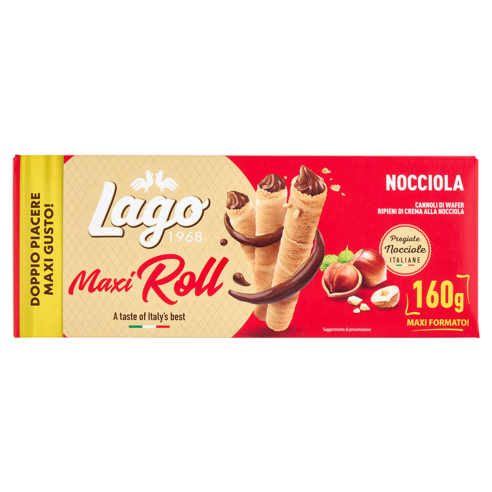 Lago Maxi Roll Nocciola 160 g