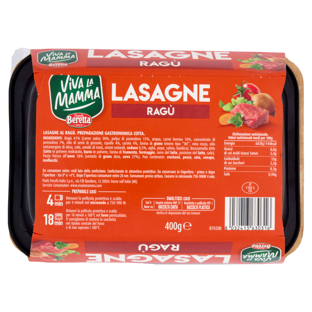 Viva la Mamma Lasagne Ragù 400 g