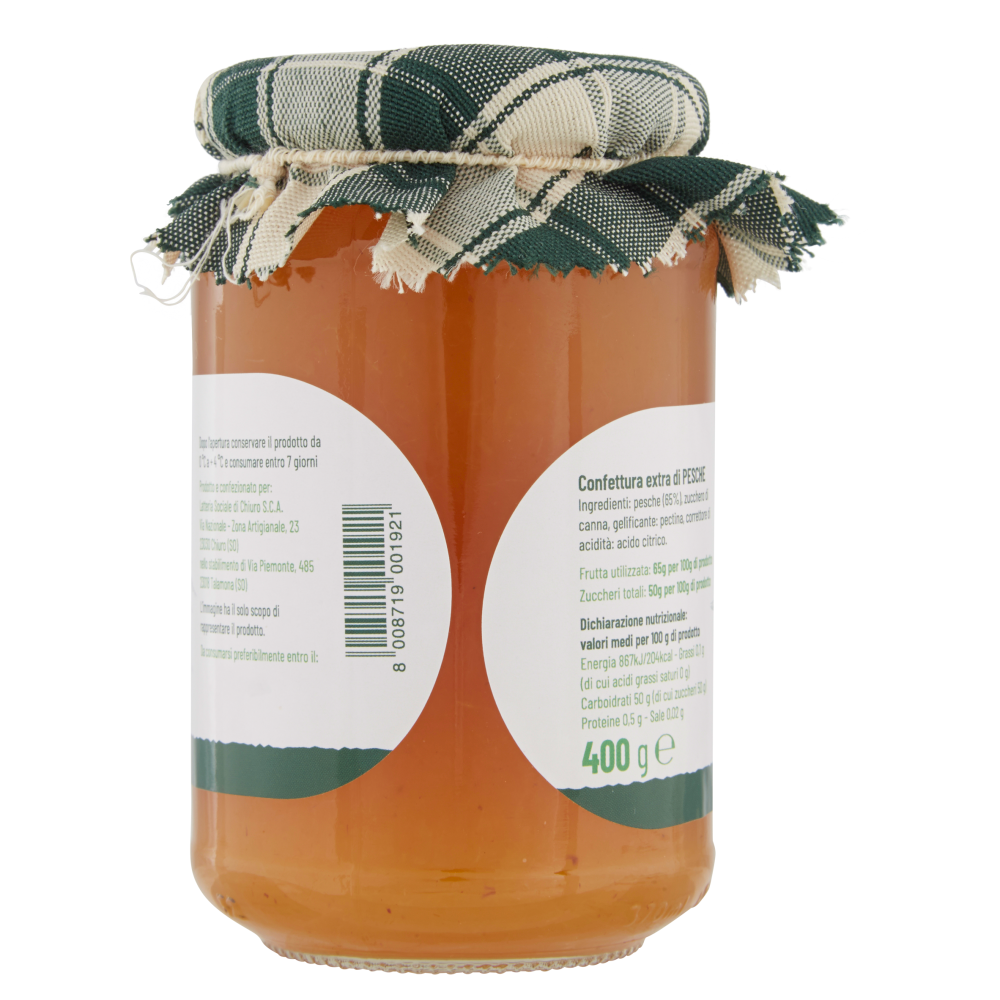 fruTTalpina Confettura Extra di Valtellina di pesche 400 g