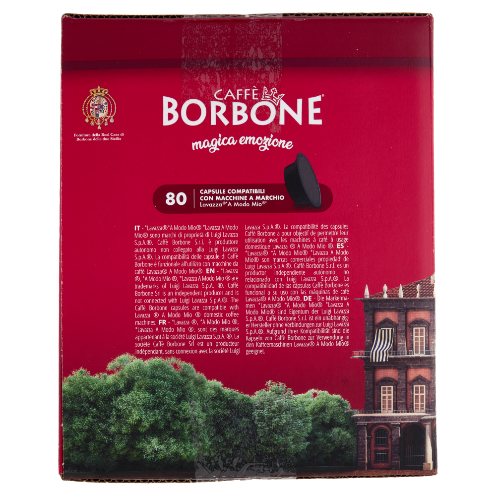 Caffè Borbone Miscela Nobile Capsule Compatibili Lavazza* A Modo Mio* 80 x 7,2 g