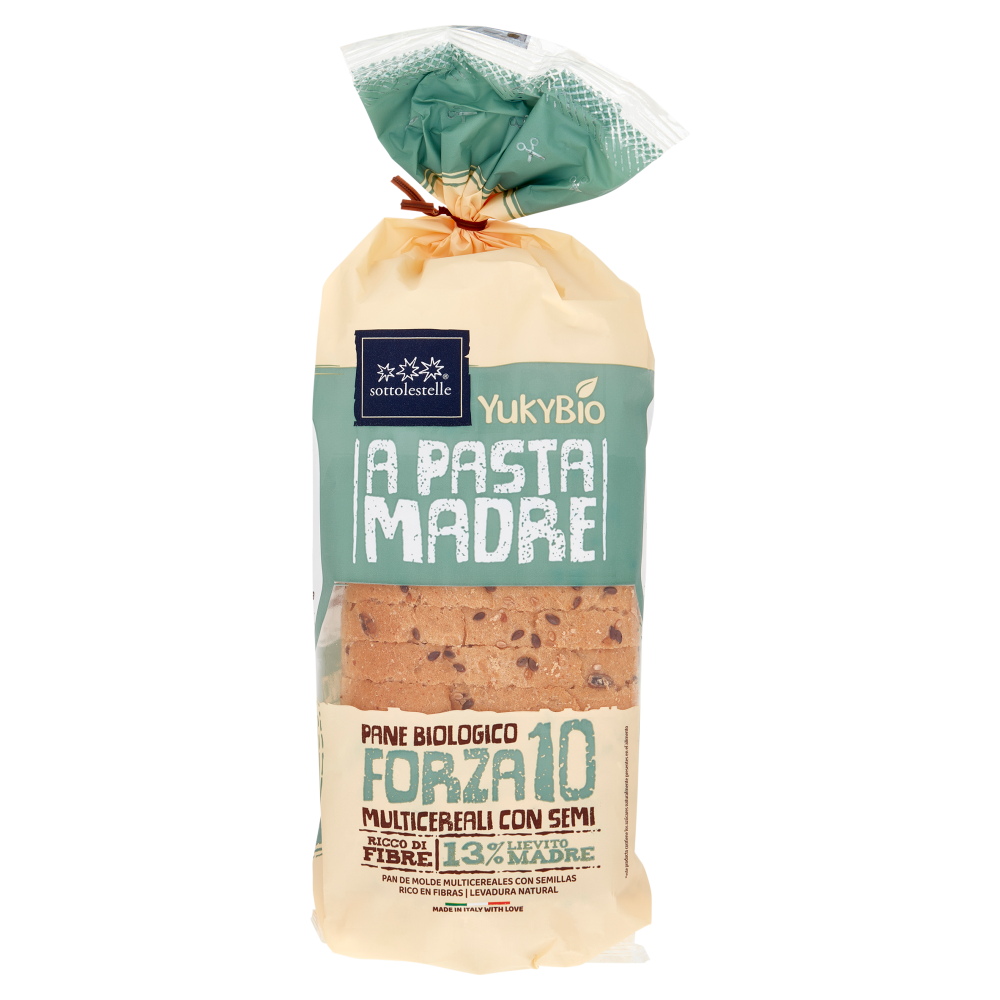 YukyBio A Pasta Madre Pane Biologico Forza 10 Multicereali con Semi 400 g