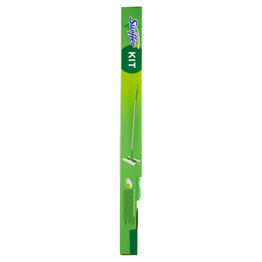 Swiffer Starter Kit Preassemblato-Scopa con 1Manico+8Panni Catturapolvere+3Panni Umidi Lavapavimenti