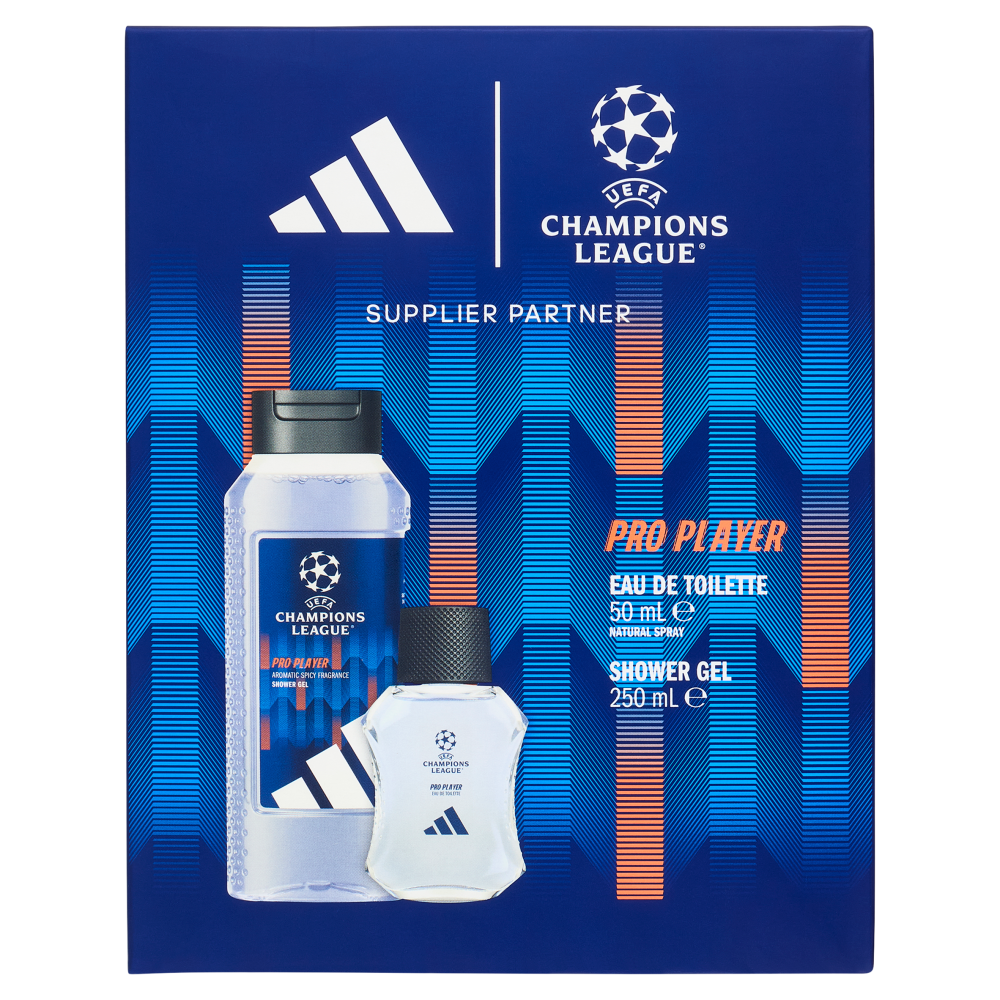 adidas Xmas25 Maschile Eau de Toilette 50 ml + Shower Gel 250 ml UEFA 12
