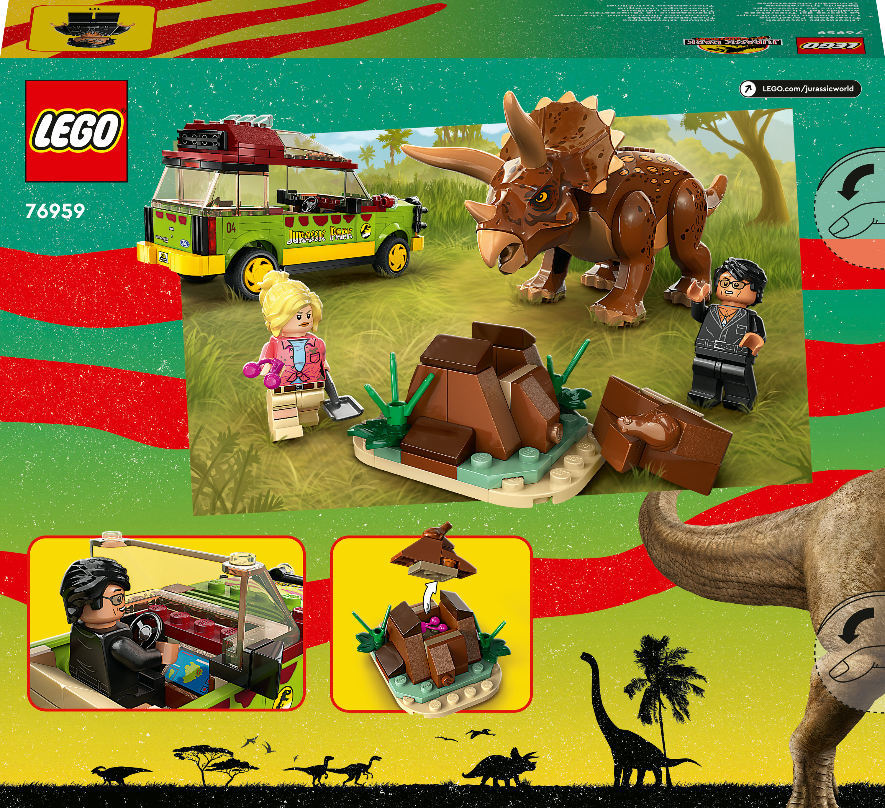 LEGO Jurassic World La ricerca del Triceratopo