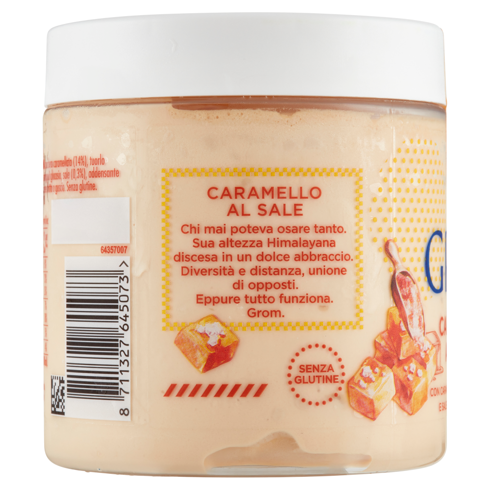 Grom Caramello al Sale con Caramello Belga e Francese e Sale Rosa dell'Himalaya 305 g
