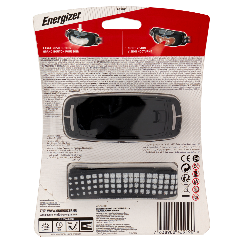 Energizer Universal + Headlamp