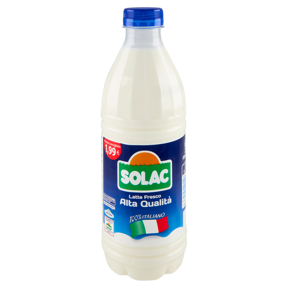 Solac Latte Fresco Alta Qualit&agrave; 100% Italiano 1000 ml