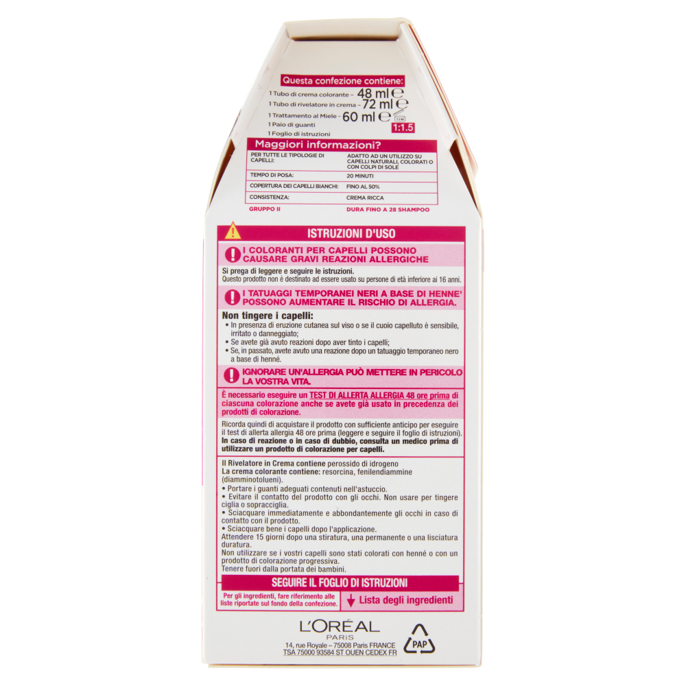 L'Oréal Paris Tinta Capelli Casting Creme Gloss, Senza Ammoniaca, 300 Castano Scuro