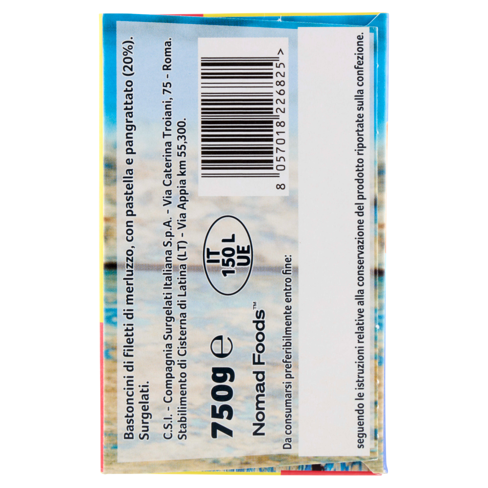 Capitan Findus 30 Bastoncini con 100% Filetti di Merluzzo 750 g