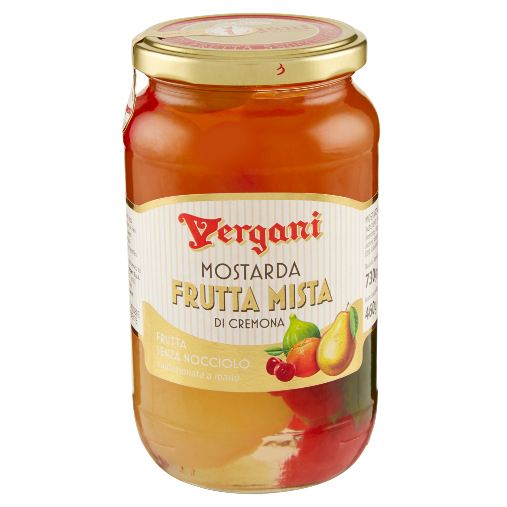 Vergani Mostarda Frutta Mista di Cremona 730g
