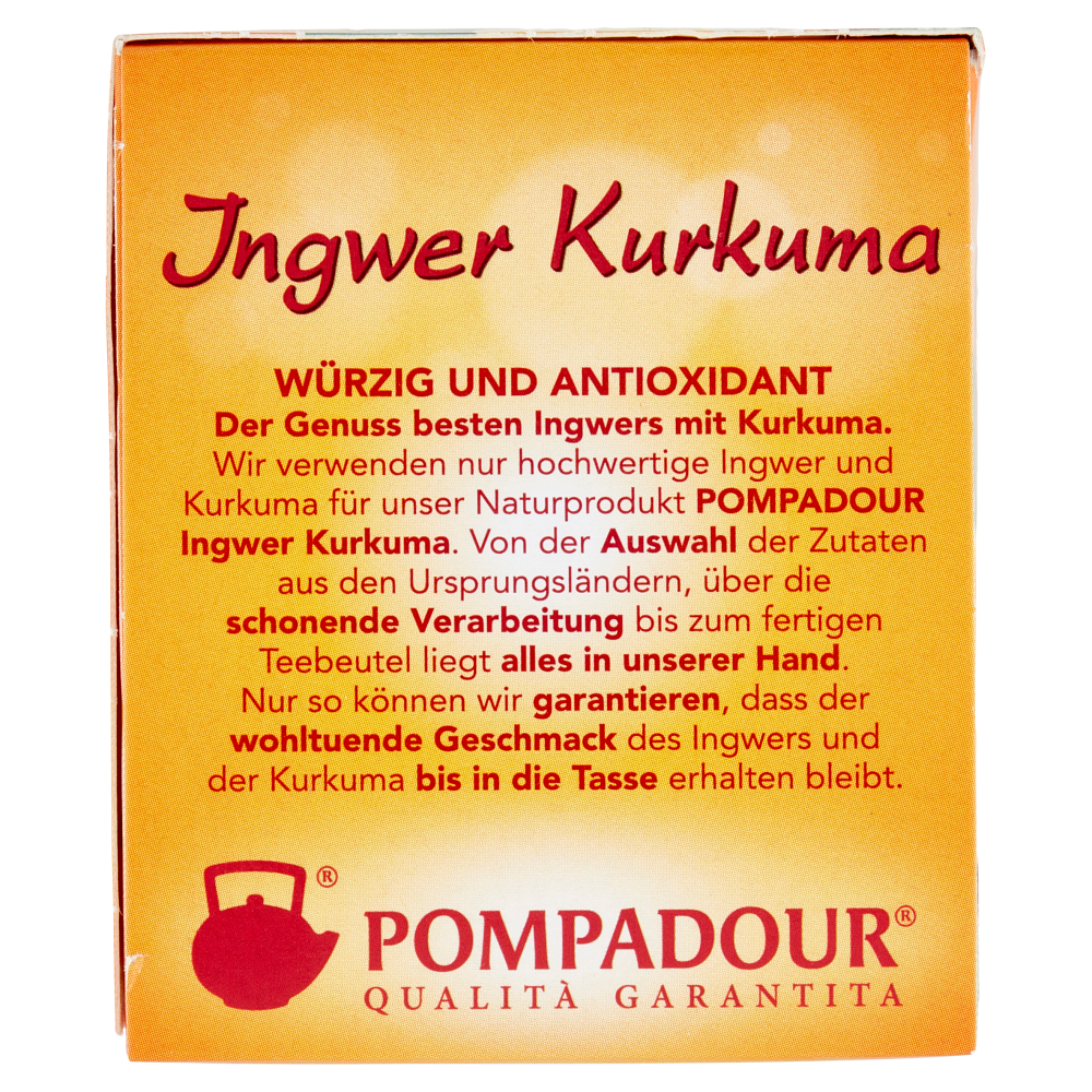 Pompadour Infuso Zenzero Curcuma bustine 20 x 1,8 g