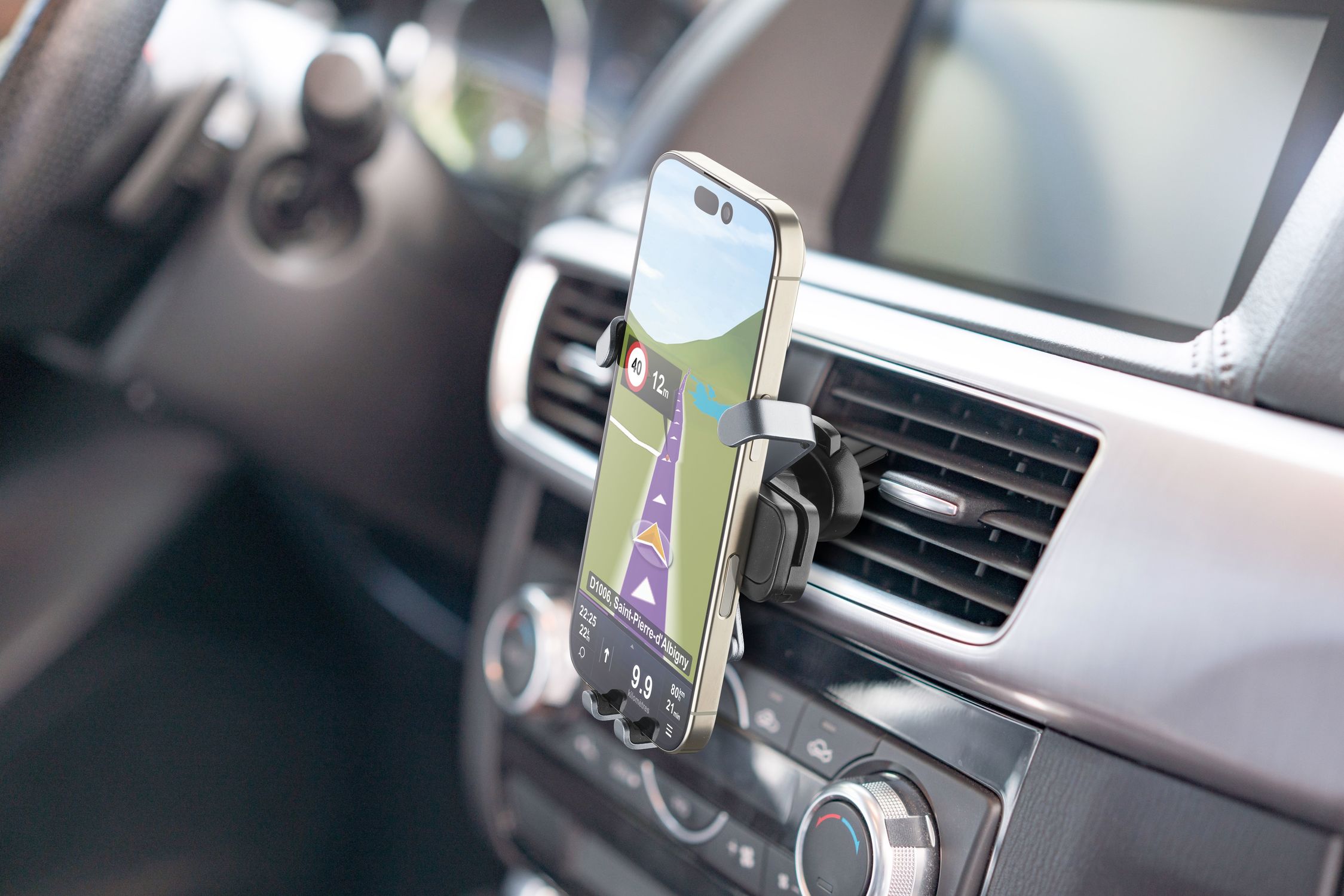 Cellularline Slide Supporto smartphone da auto per alette di aerazione