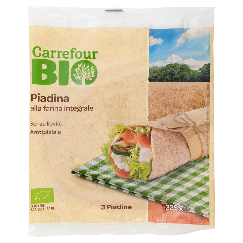 Carrefour Bio Piadina alla farina Integrale 3 x 75 g