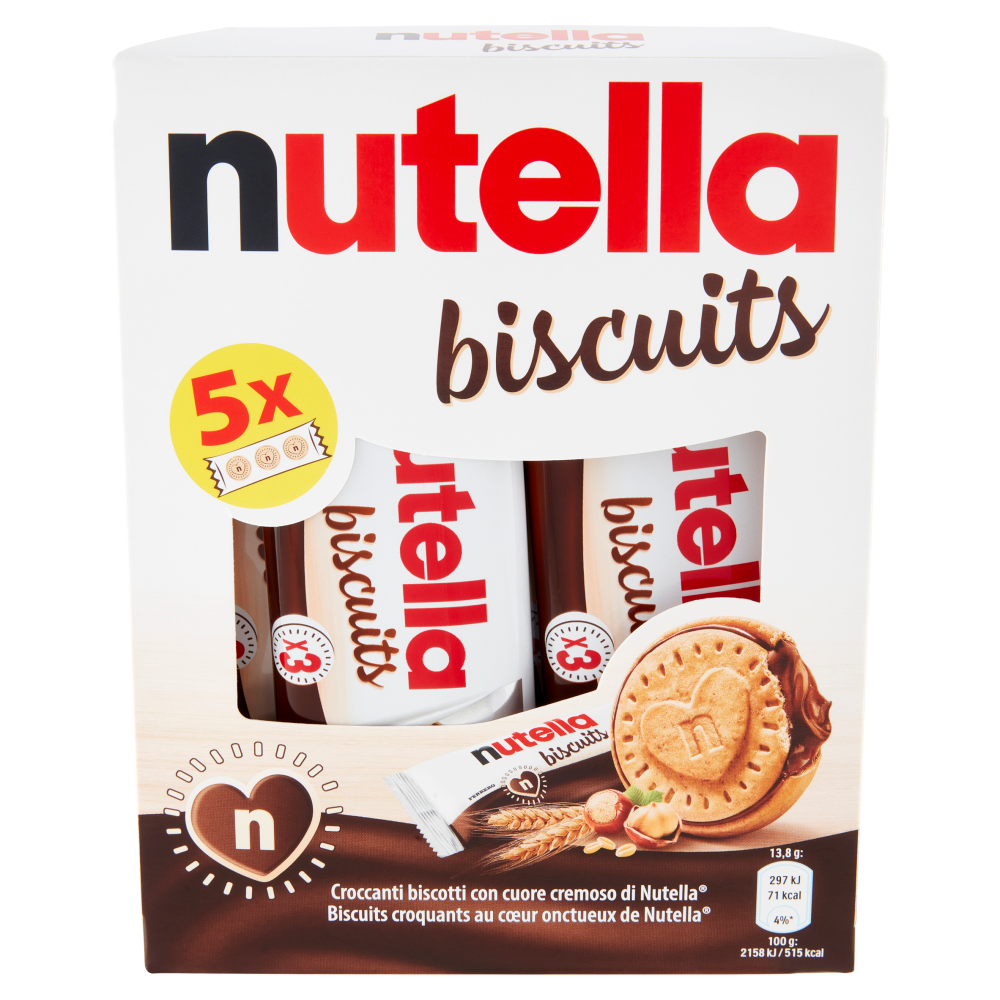 nutella biscuits 5 confezioni da 3 pezzi 207 g Carrefour
