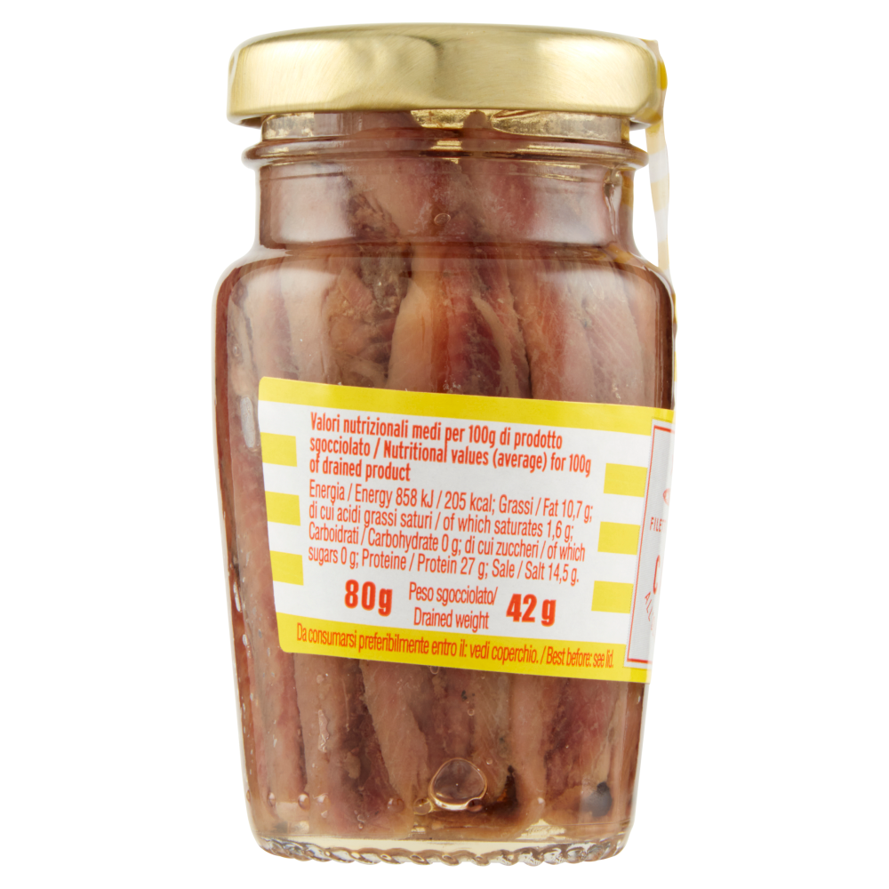 Capri Filetti di Acciughe all'Olio di Girasole 80 g
