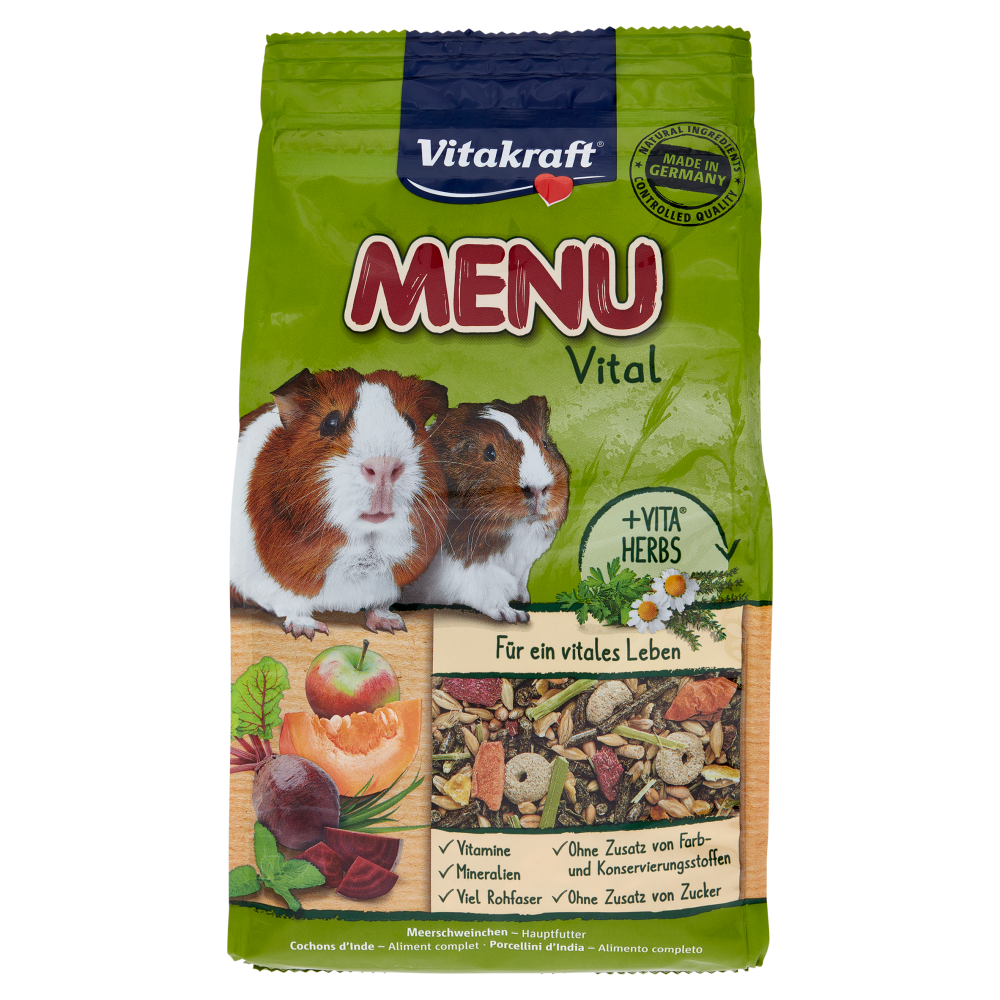 Vitakraft Menu Vital Porcellini d'India Alimento completo 1 kg