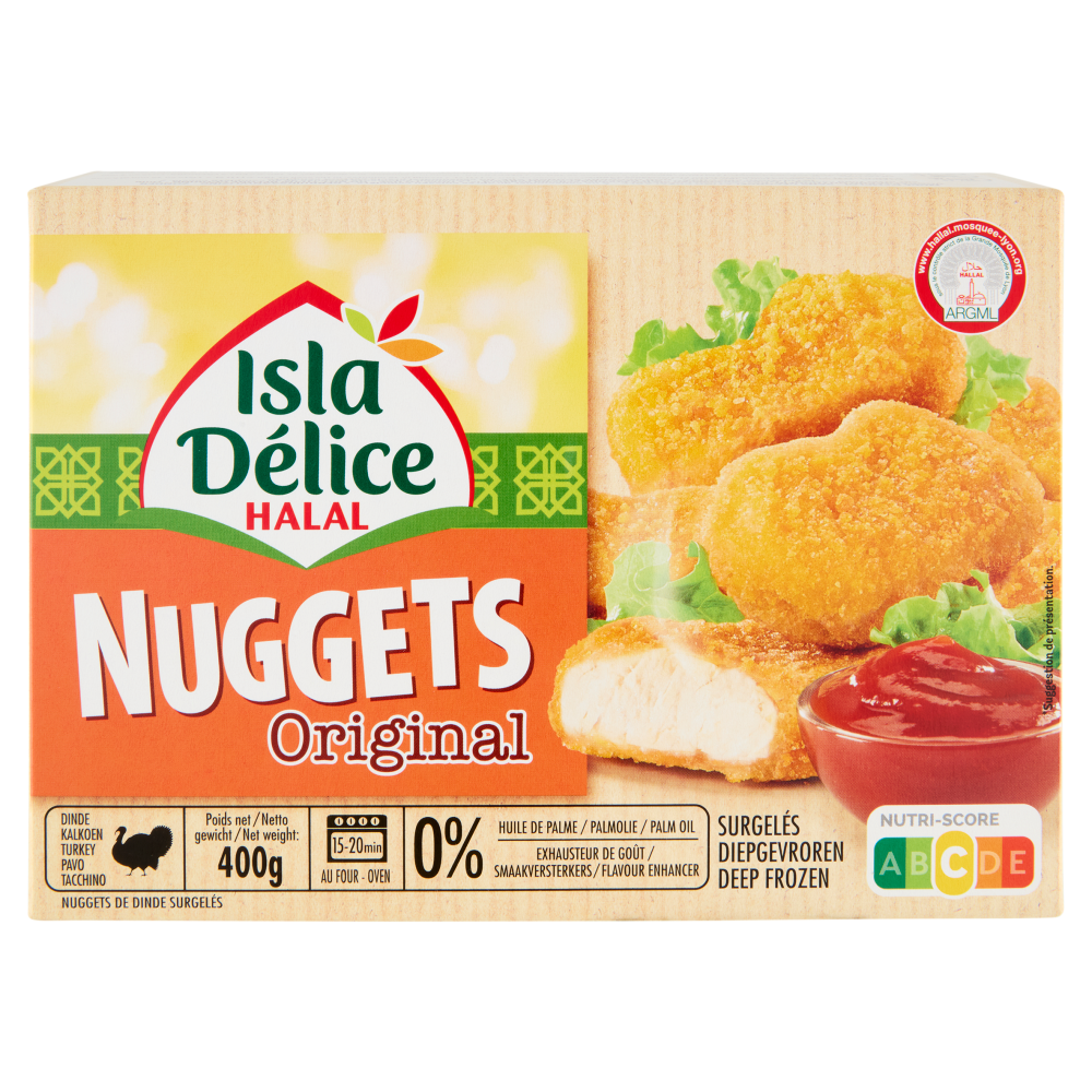 Isla D&eacute;lice Halal Nuggets Original 400 g