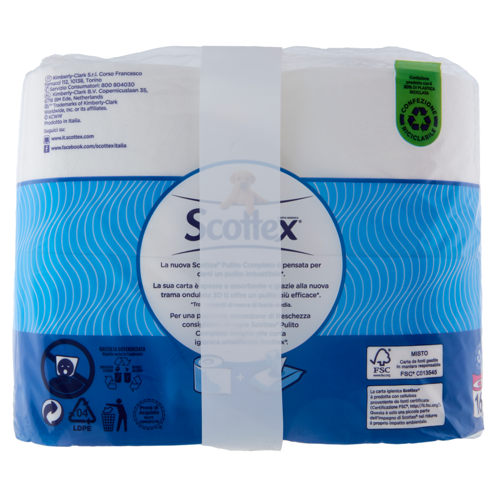 Scottex Pulito Completo Carta Igienica 16 Pz Carrefour