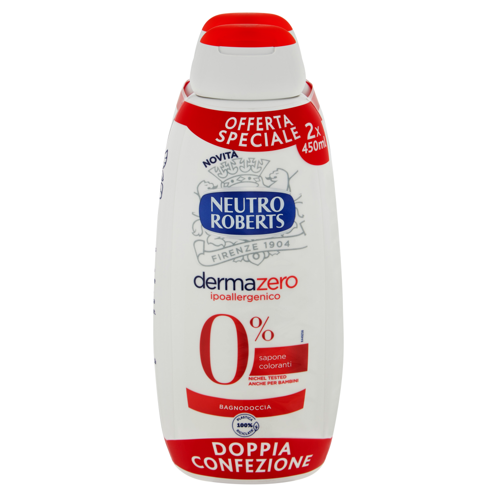 Neutro Roberts dermazero ipoallergenico Bagnodoccia 2 x 450 ml