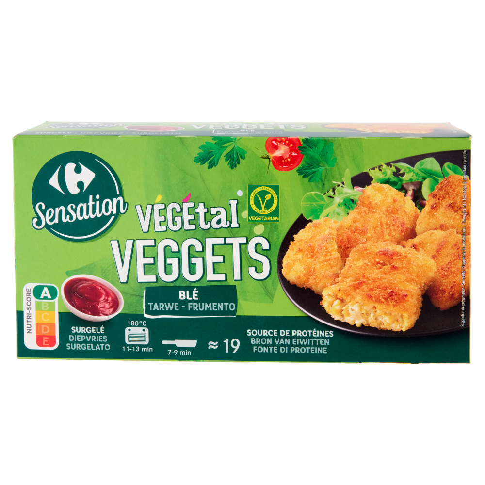 Carrefour Sensation Végétal Veggets Frumento Surgelato 400 g