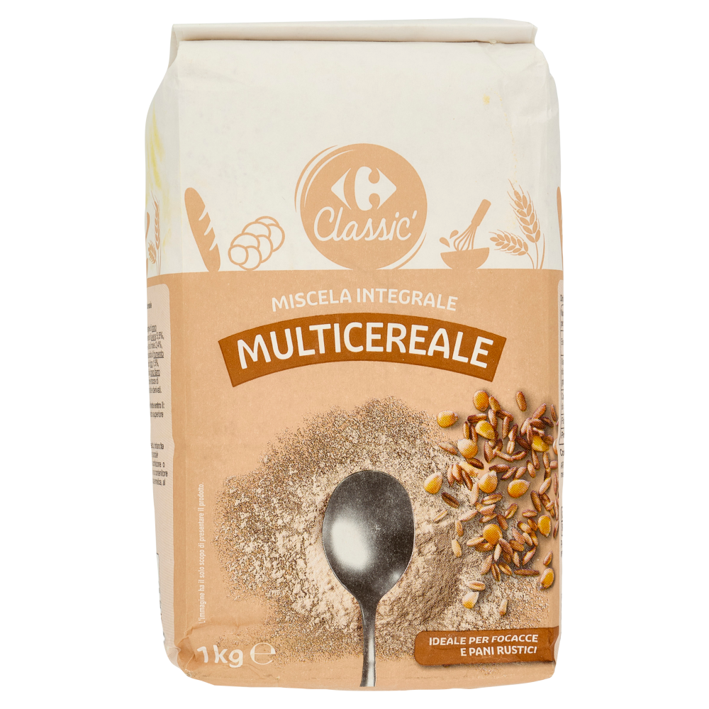 Carrefour Classic Miscela Integrale Multicereale 1 kg