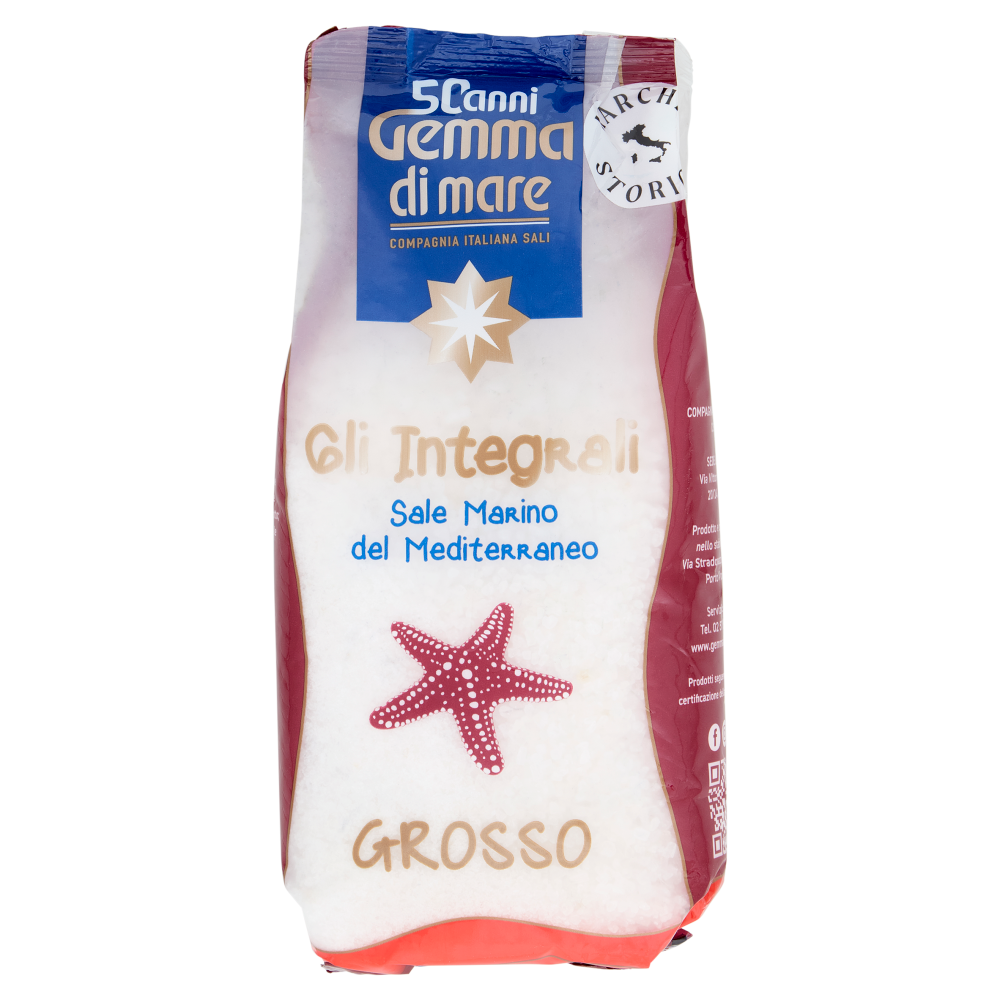 Gemma di mare Gli Integrali Sale Marino del Mediterraneo Grosso 1000 g