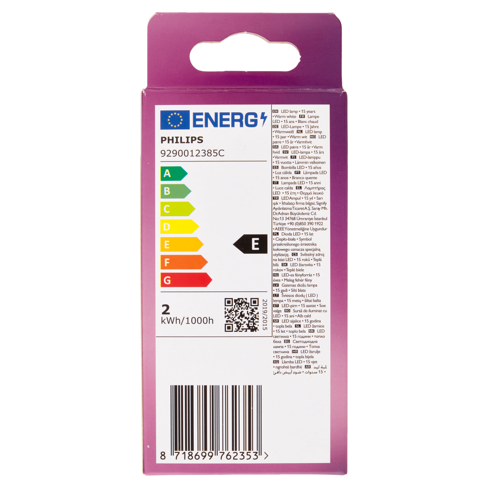 Philips Led tortiglione filamento 25W E14 2700K