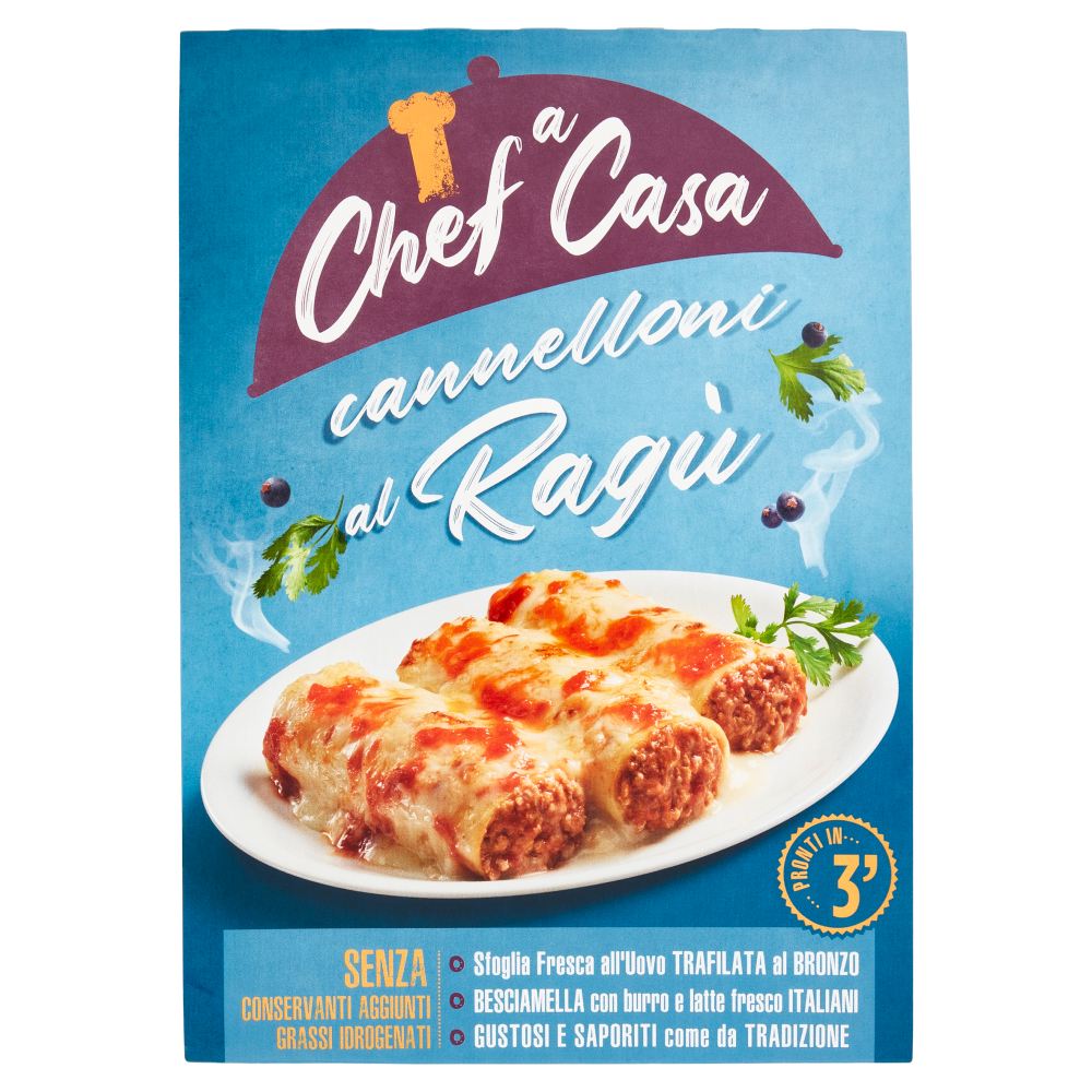 Chef a Casa cannelloni al Rag&ugrave; 300 g