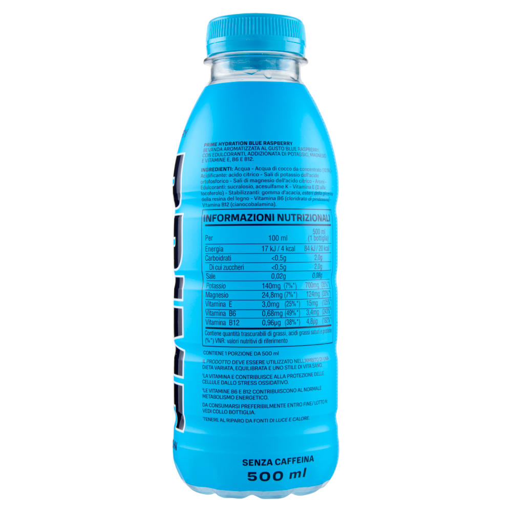 Prime Hydration Blue Raspberry Flavour 500 ml