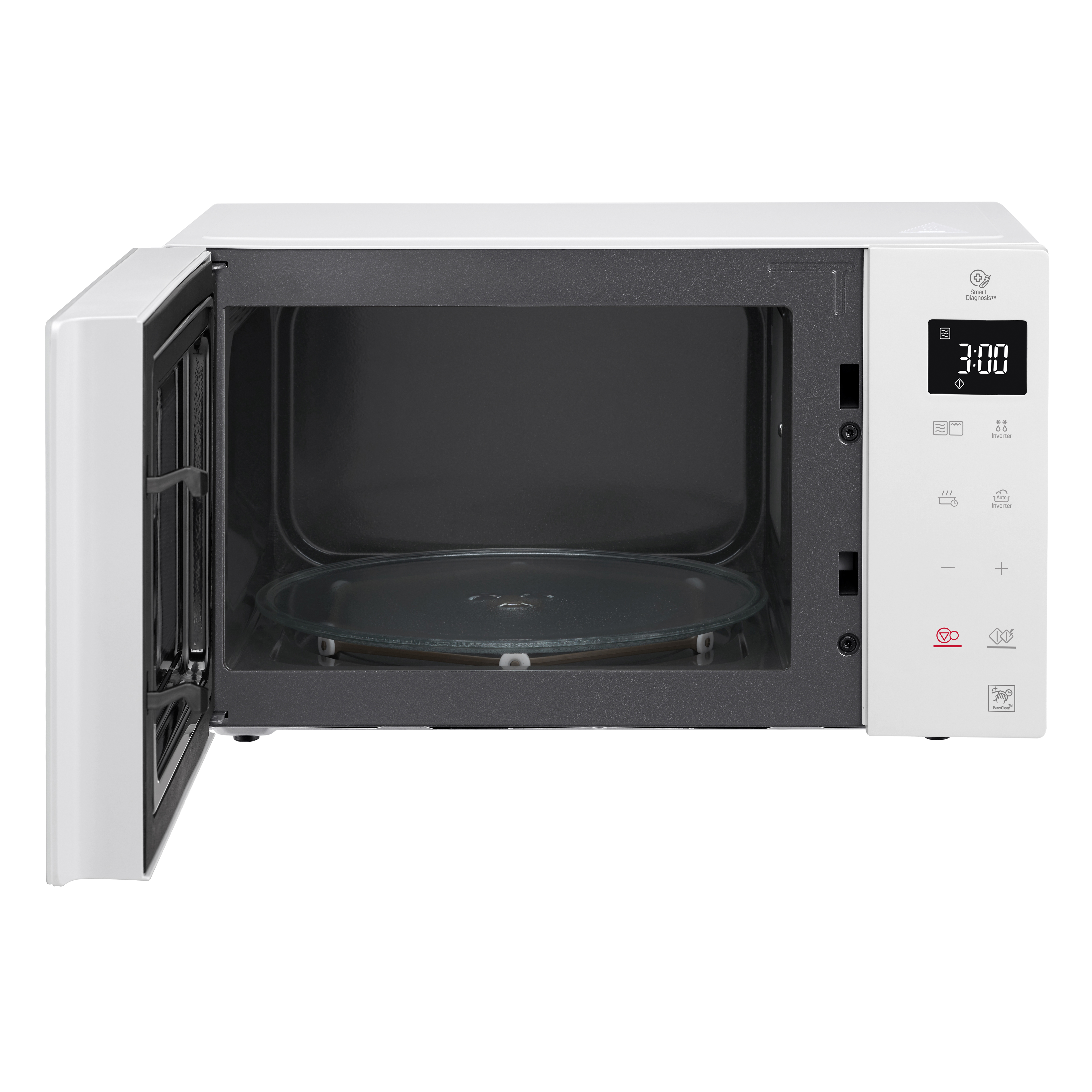 LG MH6336GIH Microonde 23 litri, 1000W, Grill, Smart Inverter, Bianco