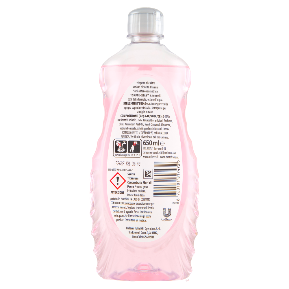 Svelto Titanium Concentrato Fiori di Pesco 650 ml