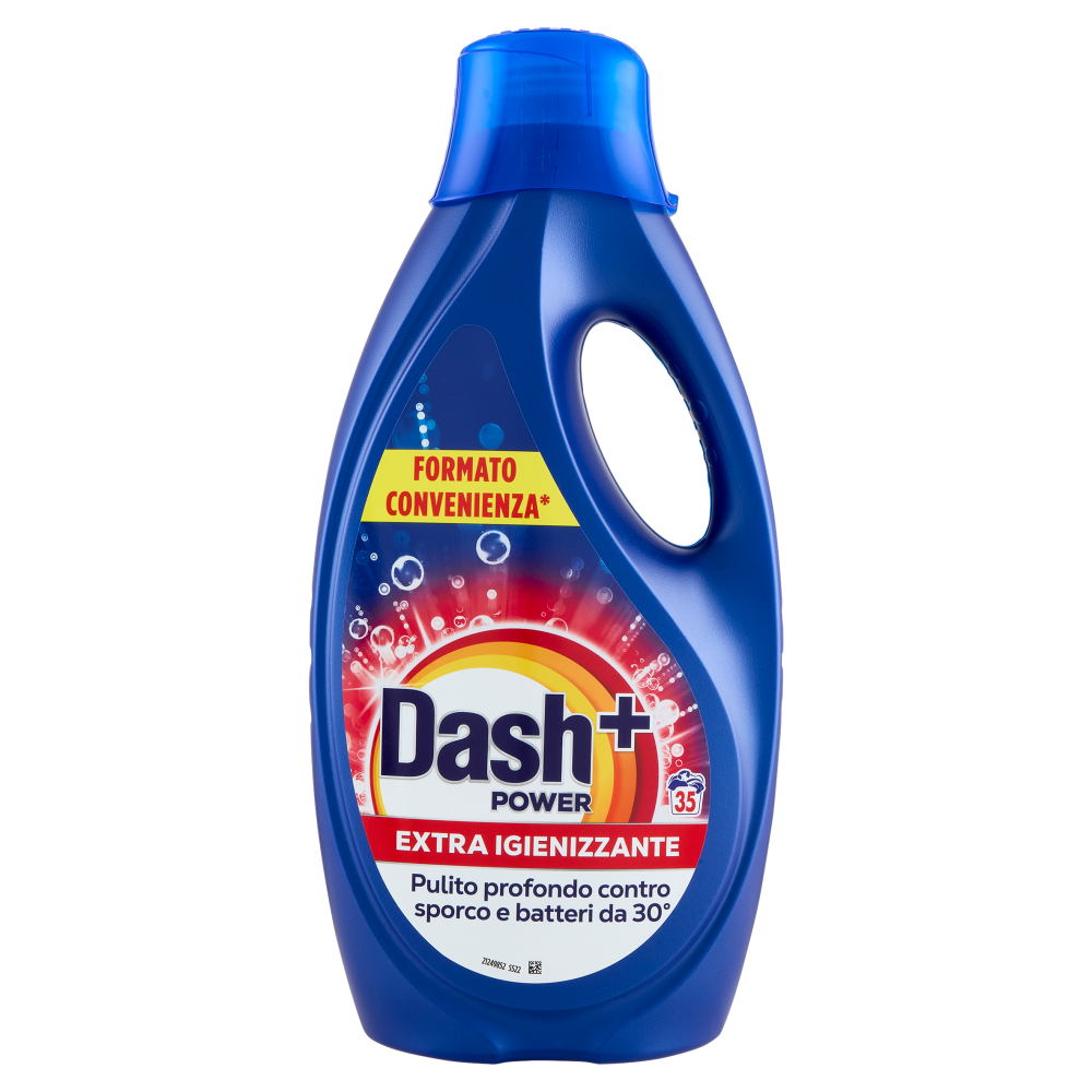 Dash Power Detersivo Liquido Lavatrice, Azione Extra-Igienizzante, 35 Lavaggi 1575 ml