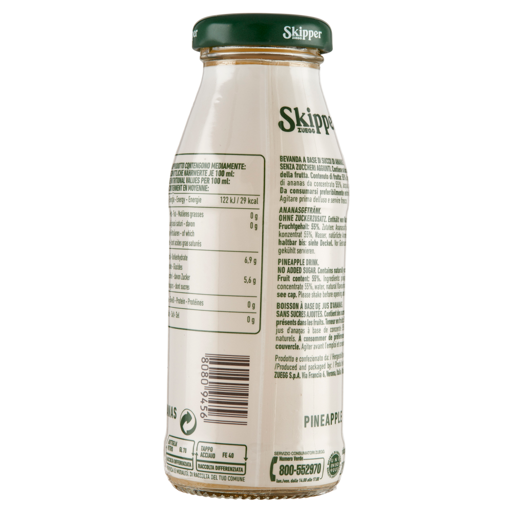 Zuegg Skipper Ananas Senza zuccheri aggiunti* 200 ml