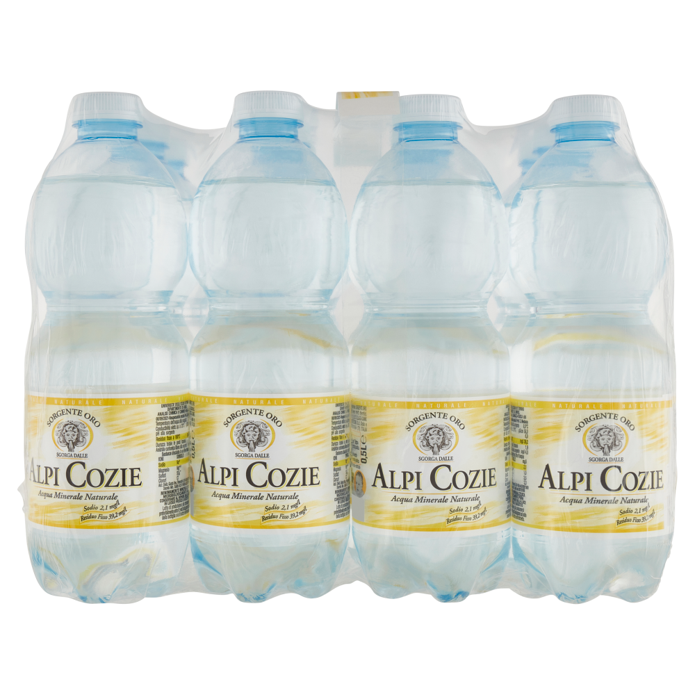 Alpi Cozie Sorgente Oro Naturale 6 x 0,5 L