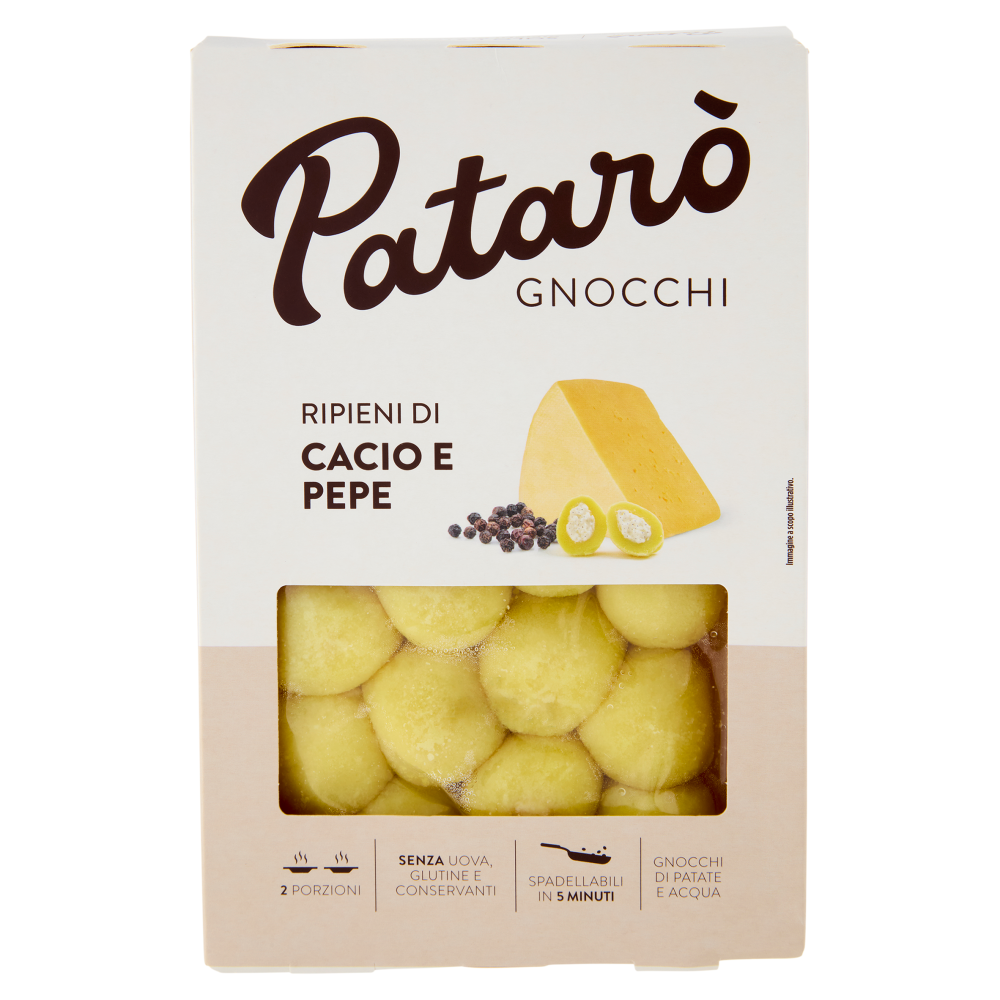 Patarò Gnocchi Ripieni di Cacio e Pepe 400 g