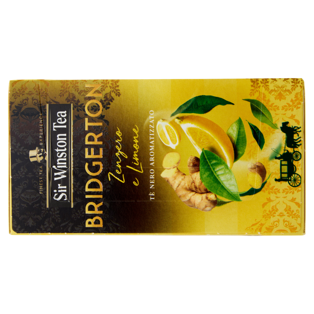 Sir Winston Tea Bridgerton Zenzero e Limone Tè Nero Aromatizzato 20 x 1,75 g