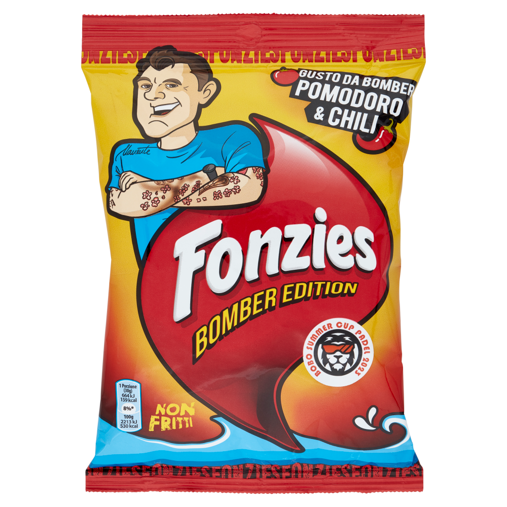 Fonzies Bomber Edition Croccantini di Mais Gusto Pomodoro e Chili - 100g