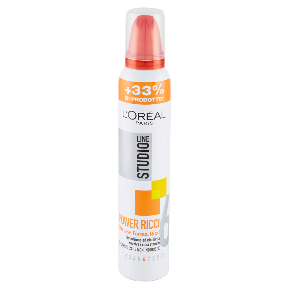 L'Oréal Paris Studio Line Power Ricci, Mousse capelli ricci, 200 ml