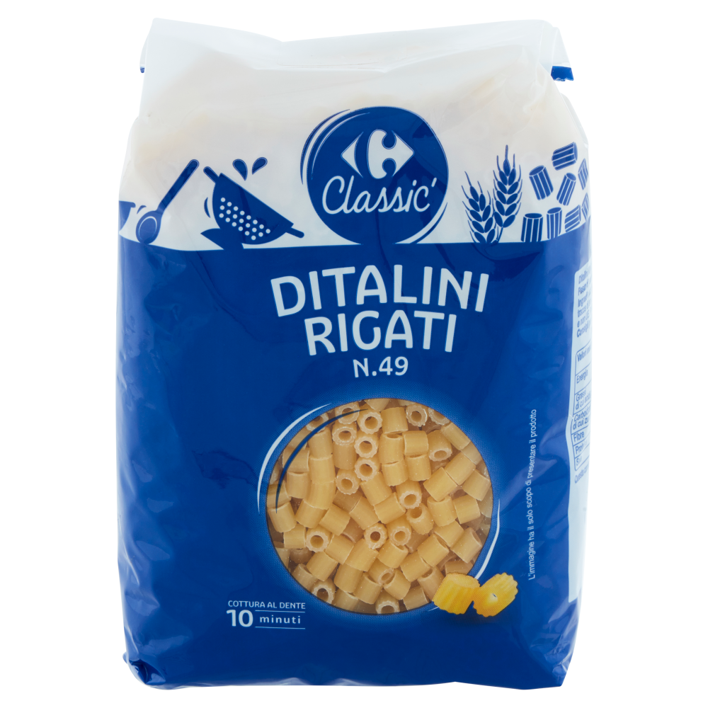 Carrefour Classic Ditalini Rigati N.49 500 g