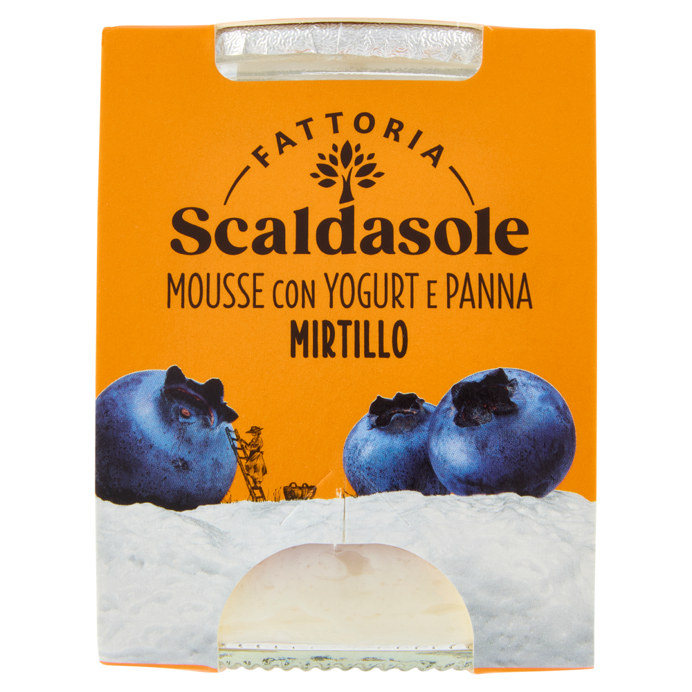 Fattoria Scaldasole Mousse con Yogurt e Panna Mirtillo 75 g