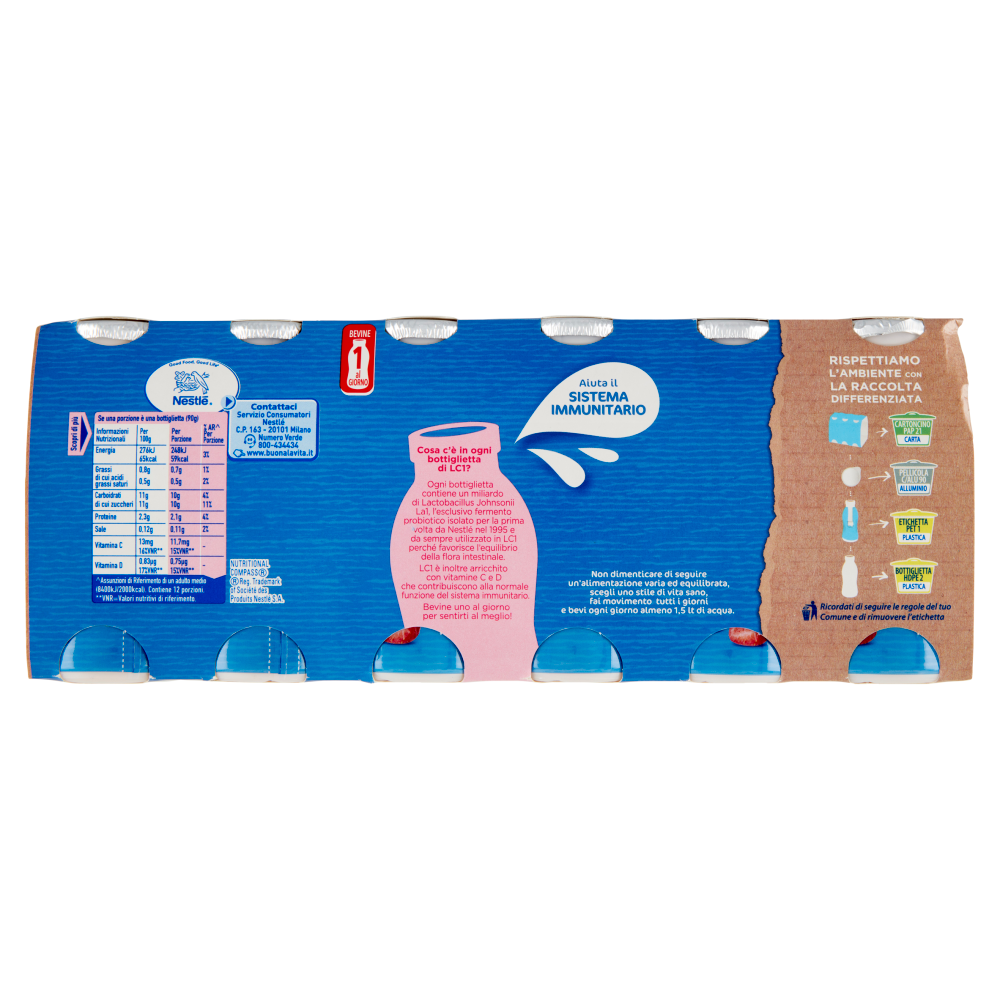 NESTLÉ LC1 con Probiotico Fragola 12 x 90 g