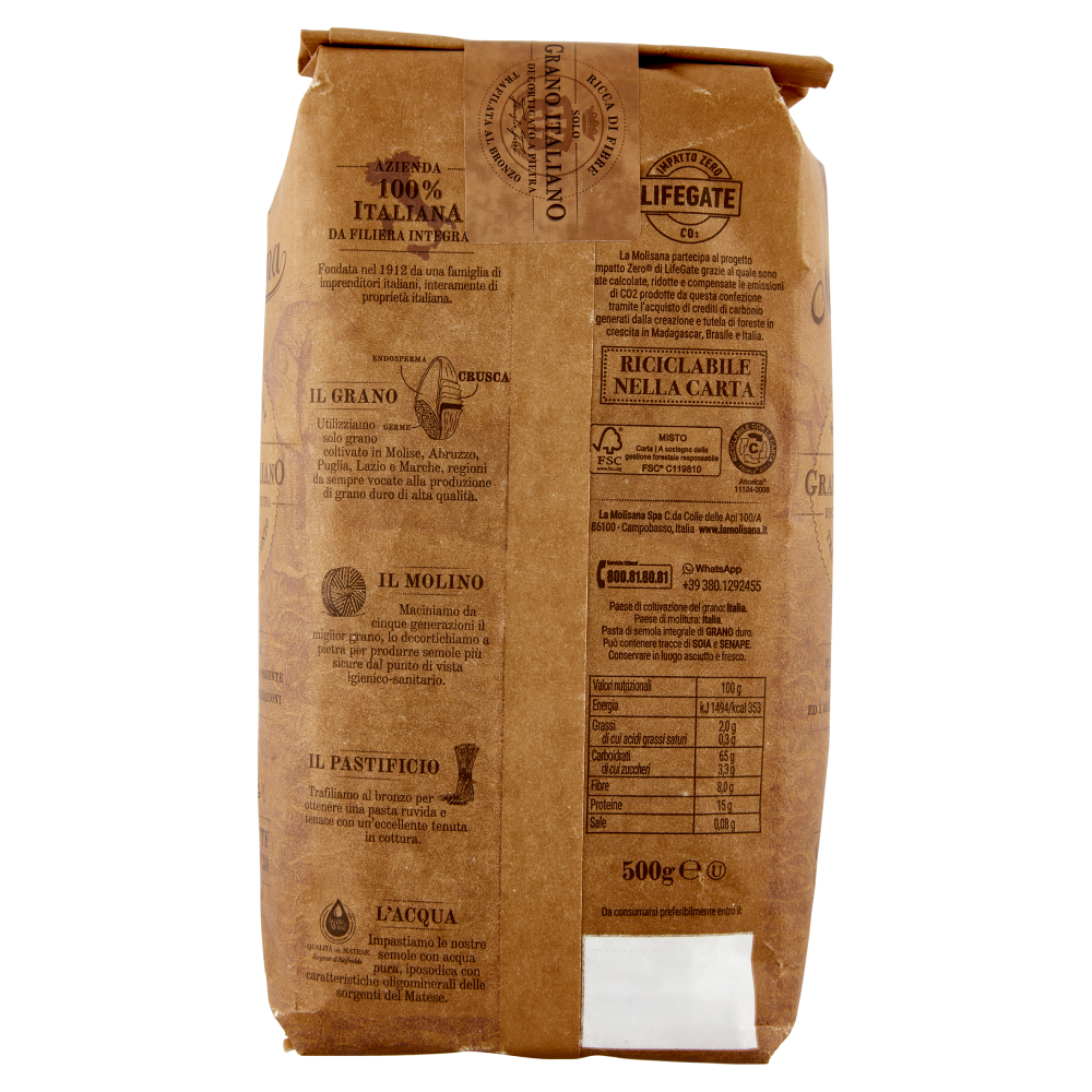 La Molisana integrale 30 Orecchiette Pugliesi 500 g